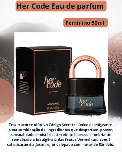 Her Code Eau de parfum feminino, 50ml