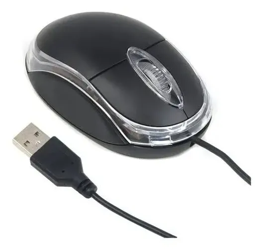 Mouse Usb Básico Anxin Preto 