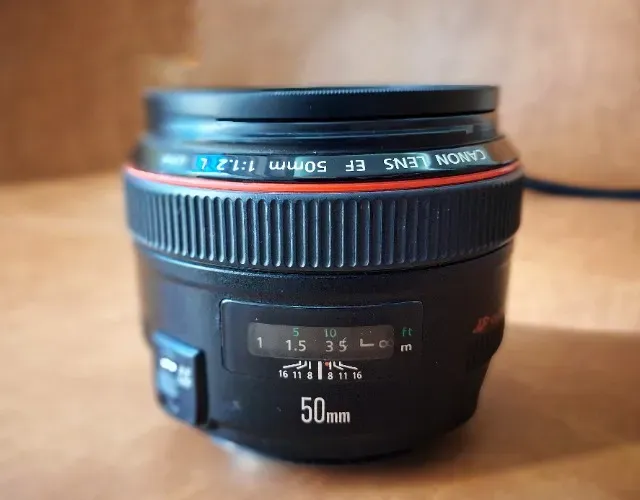Lente 50mm 1.2 Canon