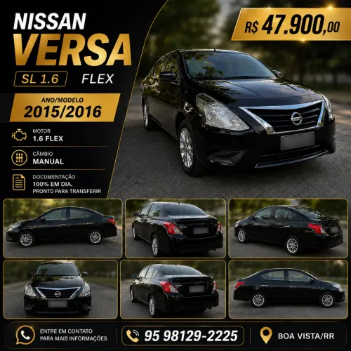 Nissan Versa SL 1.6 16V Flexstart 4P Mec. 2016