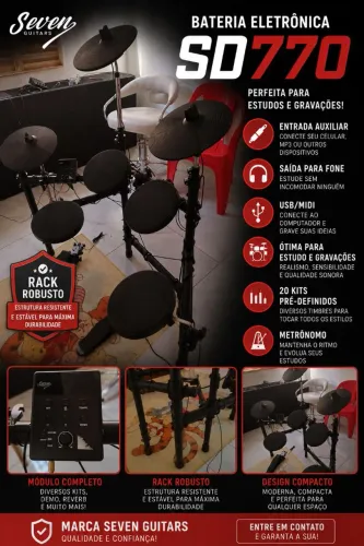 Bateria eletrica Seven sd 770