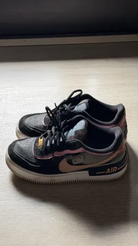 Tênis Air Force 1 Shadow Black/Pink