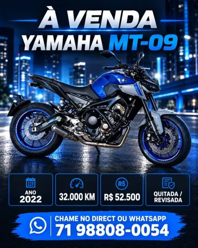 Yamaha MT-09 850cc 2022