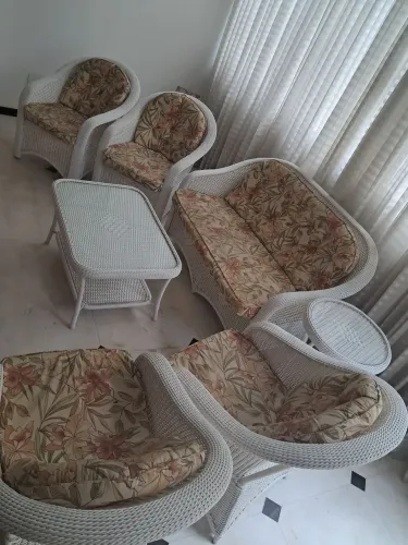 Conjunto de sofá e cadeira para Jardim de Inverno