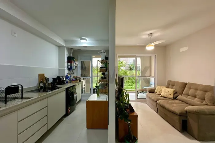 Apartamento para locação 2 quartos com sacada e garagem, Residencial Brisa da Mata Araucár