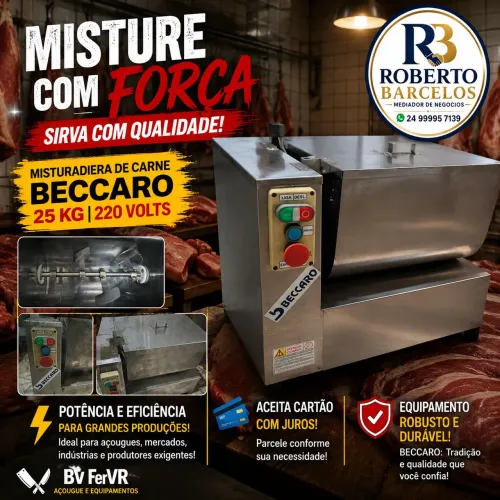 Misturadeira de carne Beccaro 25 kg 220 volts