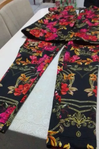 Conjunto estampado com lycra