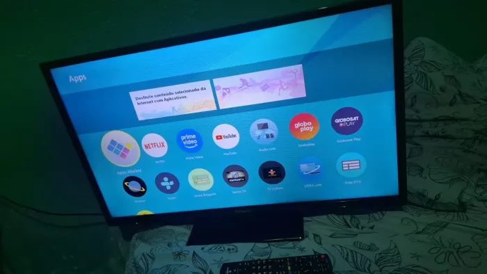 Tv smart Panasonic 32 polegadas Acompanha pezinho controle faço entrega