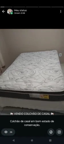 Colchão completo com base casal