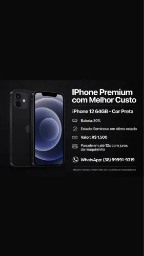 iPhone 12 64gb preto