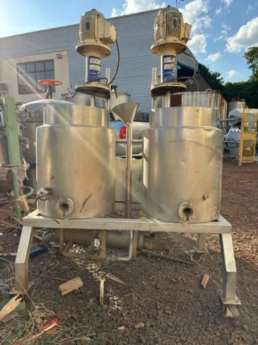 Tanque Misturador Encamisado em Aço Inox com Aquecimento Elétrico 