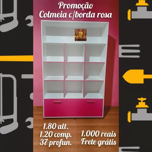 Colmeia com borda rosa