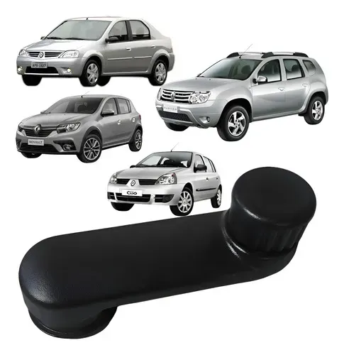 Manivela De Vidro Renault Logan Clio Sandero Duster (usado) Preto