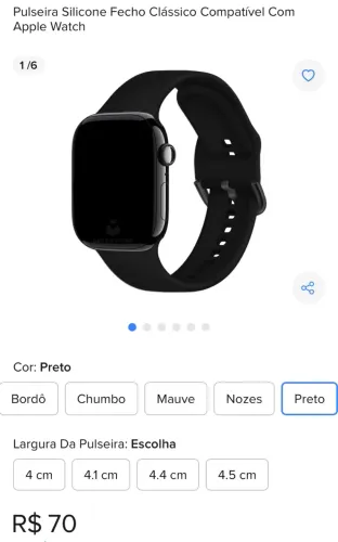 2 Pulseira de relógio na caixa (novo) preto 
