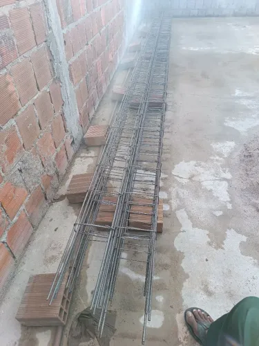 ARMAÇÃO DE FERRO PARA CANALETA DE RADIER