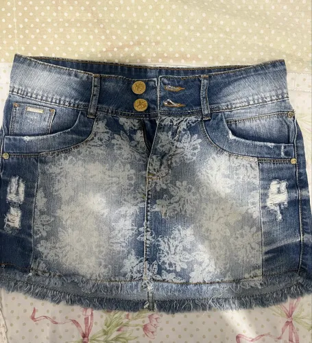 Saia jeans chica Fulô