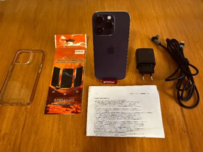 iPhone 14 Pro 256GB 81% Deep Purple | Tela e Câmera Originais iPlace | Completo