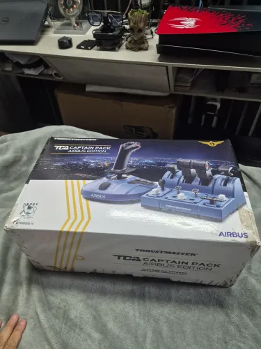 TCA Captain Pack Airbus Edition Joystick Flight Simulador Completo Thrustmaster Manete