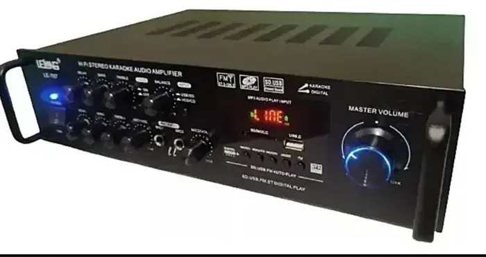 RECEIVER AMPLIFICADOR LELONG USB BLUETOOTH NA CAIXA