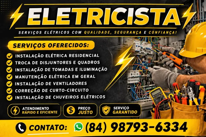 Eletricista residencial e predial