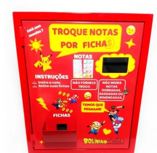 Maquina troca fichas 
