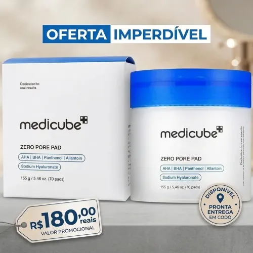 Medicube Zero Pore Pad 2.0 - Tônico Esfoliante (70 pads) - Pronta Entrega