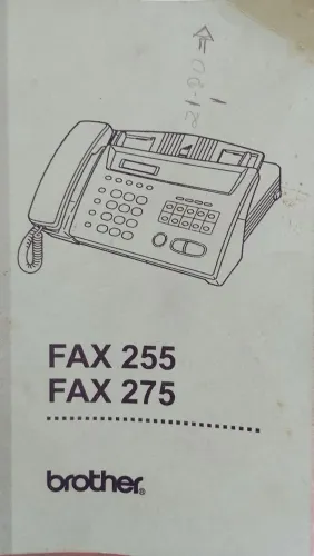 Fax usado, com pequeno defeito nas teclas de discagem 