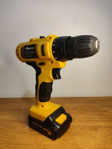 Furadeira e parafusadeira portátil a bateria com maleta kit completo