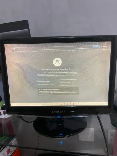 Tela Samsung com avaria 