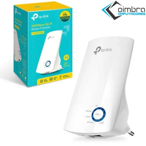 Repetidor De Sinal Wi-fi Tp Link Tl-wa850re 300mbps Loja Coimbra Computadores Entrega