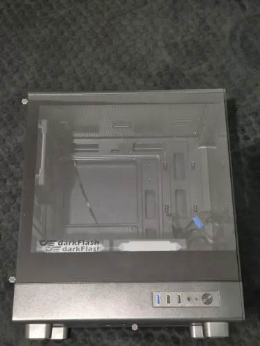 Gabinete Aiho Dark flash DB330M com 3 fans ARGB