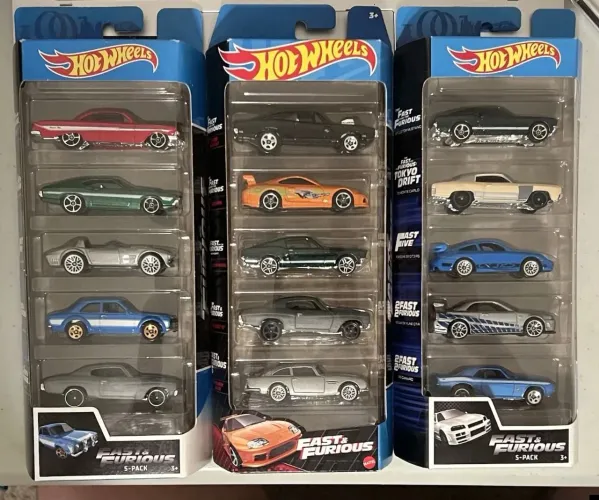 3 packs hot Wheels velozes e furiosos 