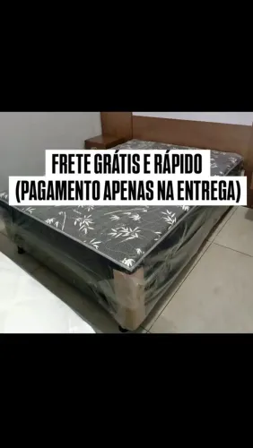 Cama box casal - Espuma 14cm