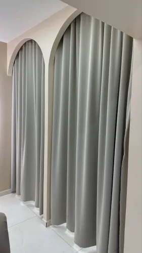 2 Cortinas com blackout para provador de loja 2,00m x 1,00m 