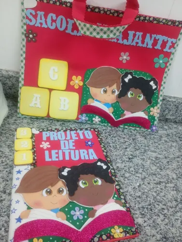 Kit sacola viajante com caderno de registro