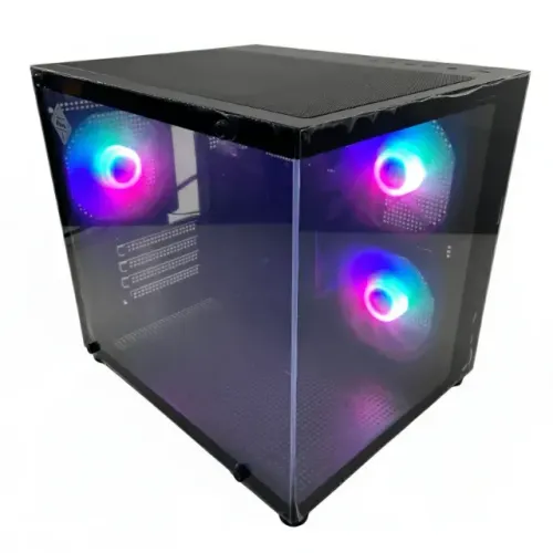 GABINETE AQUARIO CG300B PRETO C/3 FANS EW300RB SEM FONTE - G-Fire