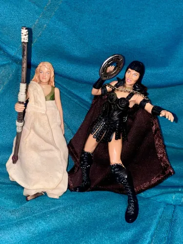 Xena a princesa guerreira lote com figuras de ação Xena e Gabrielle