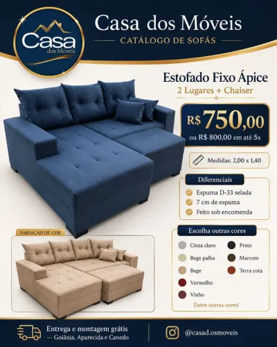 Sofá Fixo 2,00