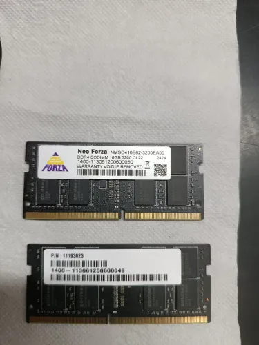 Kit 2 Memória Ram Forza Ddr4 Solidimm 16gb 3200mhz Cl22 Notebook