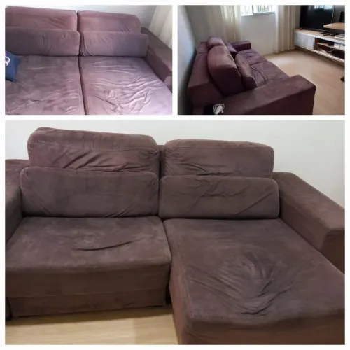 Sofá Cama retrátil marrom