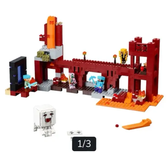 LEGO Minecraft 21122 The Nether Fortress Completo + Manual Original