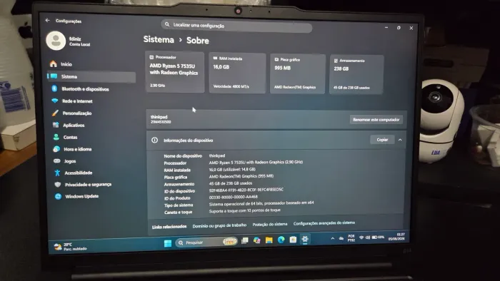 Lenovo Thinkpad E14 gen 6 Ryzen touchscreen ddr 5