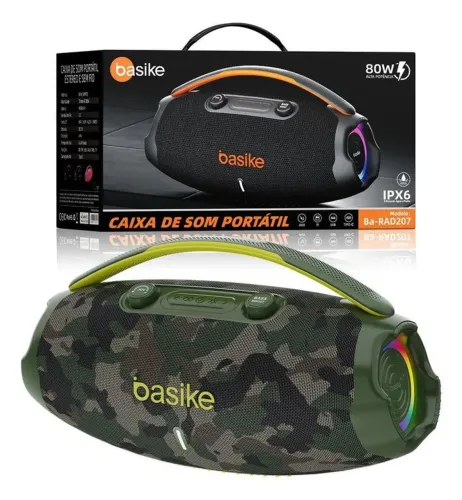 VENDO CAIXINHA DE SOM BASIKE 80W SEMI NOVA