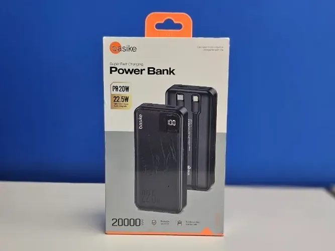 Power Bank Basike 22.5W - 20.000mAh | Novo, original, com caixa