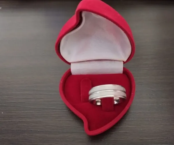 Aliança 8mm Aço Inox Prata