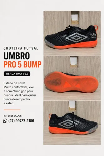 Chuteira Futsal Umbro Pro 5 Bump