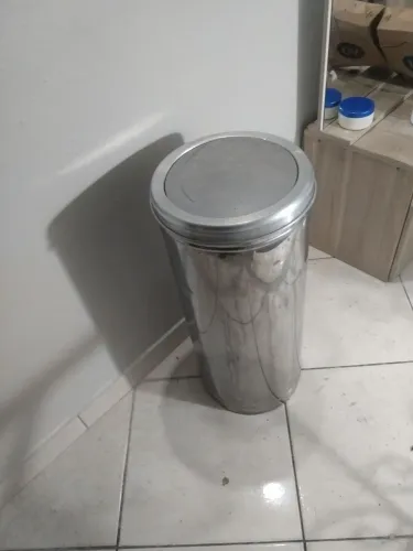lixeira aco inox 30 litros