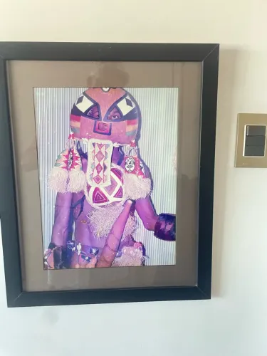Foto artística performática -motivo africano