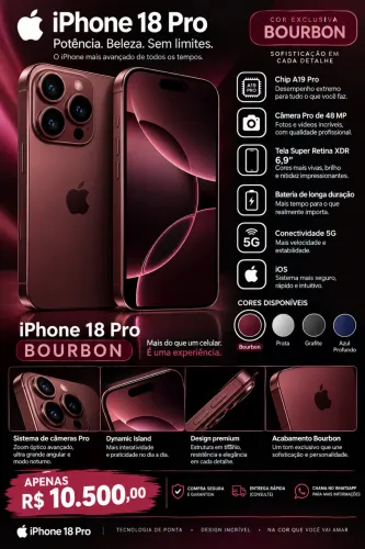 iPhone 18 pro bourbom lacrado