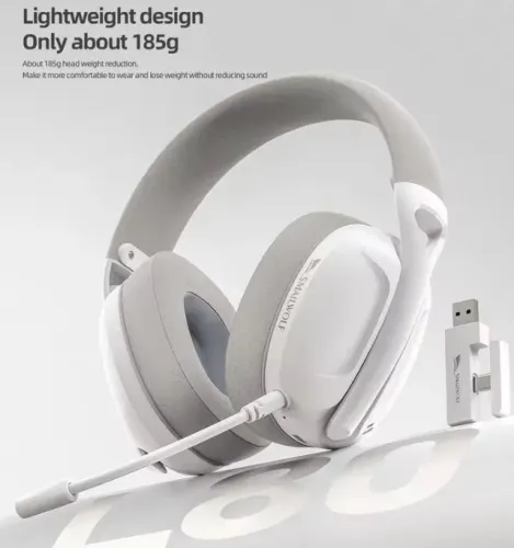 Headset SMAILWOLF L80 Wireless, Branco (Novos Lacrados + Garantia)